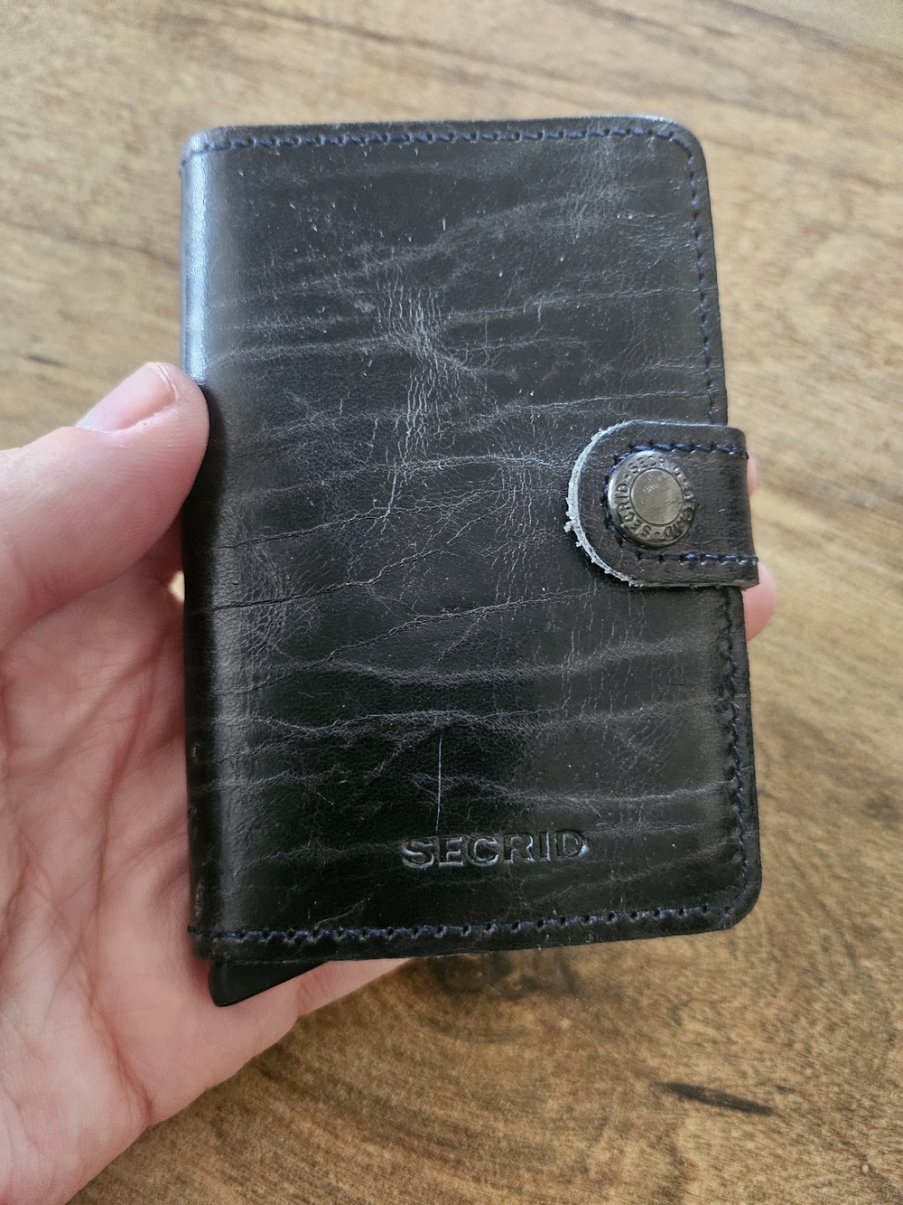 SECRID RFID Blocking Black Leather Cardholder Wallet
